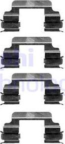 Delphi LX0363 - Комплектующие для колодок дискового тормоза abcparts.ee