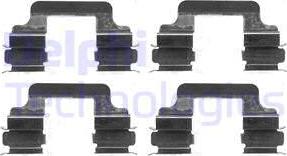 Delphi LX0383 - Комплектующие для колодок дискового тормоза abcparts.ee