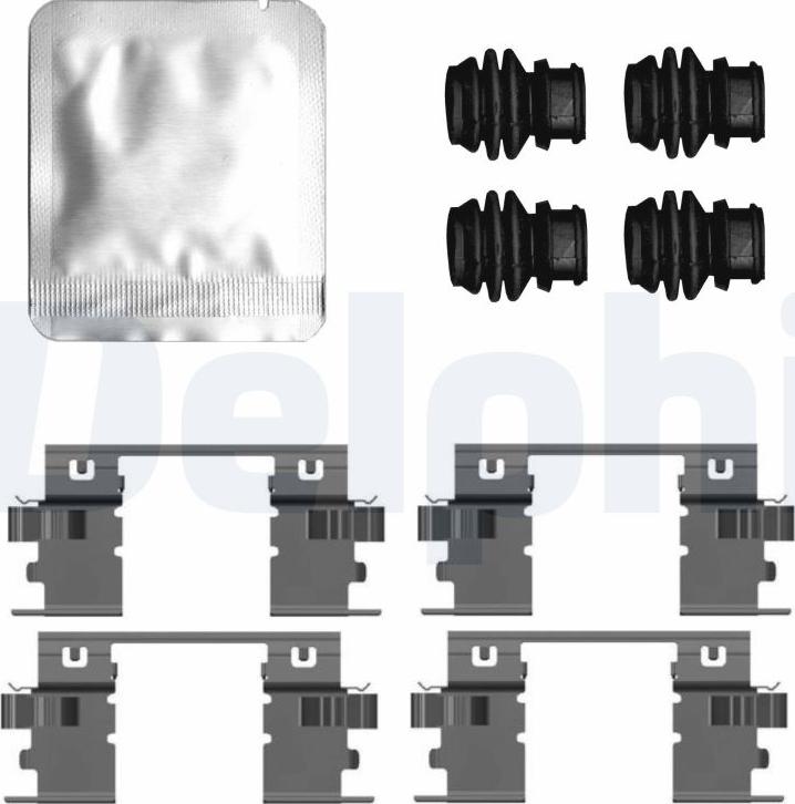 Delphi LX0799 - Комплектующие для колодок дискового тормоза abcparts.ee