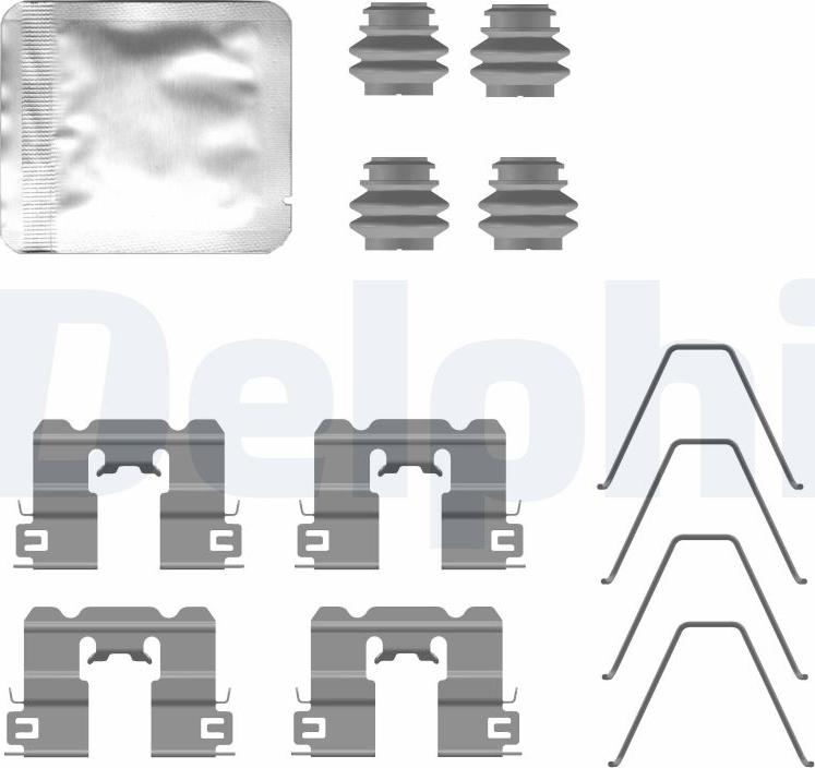 Delphi LX0794 - Комплектующие для колодок дискового тормоза abcparts.ee