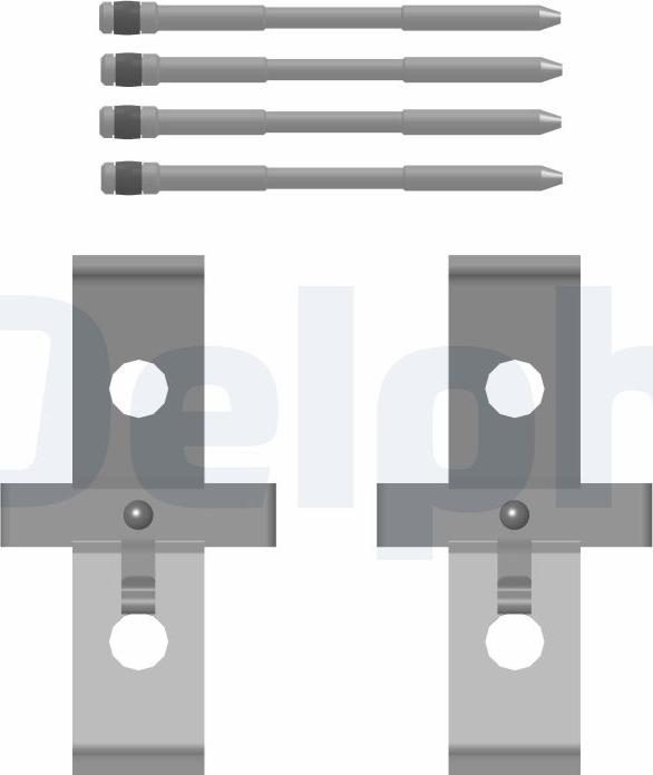 Delphi LX0793 - Комплектующие для колодок дискового тормоза abcparts.ee