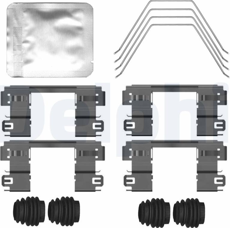 Delphi LX0797 - Комплектующие для колодок дискового тормоза abcparts.ee