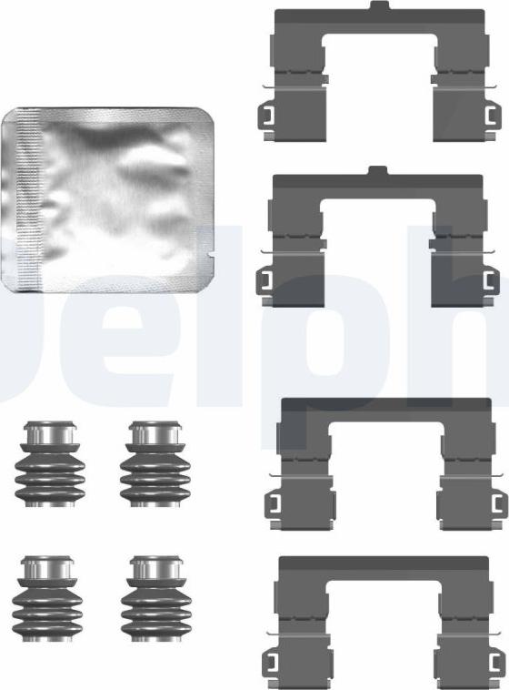 Delphi LX0754 - Комплектующие для колодок дискового тормоза abcparts.ee