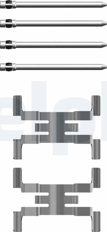 Delphi LX0751 - Комплектующие для колодок дискового тормоза abcparts.ee