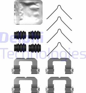 Delphi LX0757 - Комплектующие для колодок дискового тормоза abcparts.ee