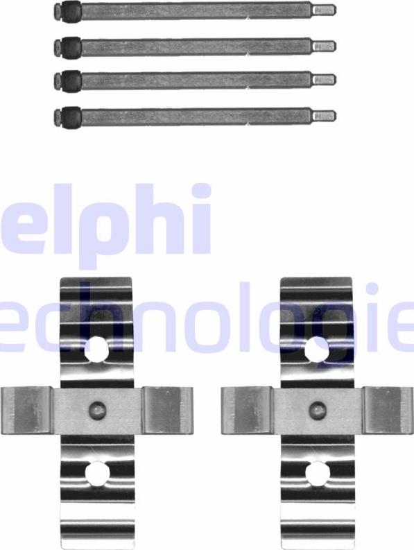 Delphi LX0702 - Комплектующие для колодок дискового тормоза abcparts.ee