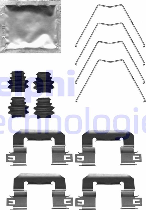 Delphi LX0711 - Комплектующие для колодок дискового тормоза abcparts.ee