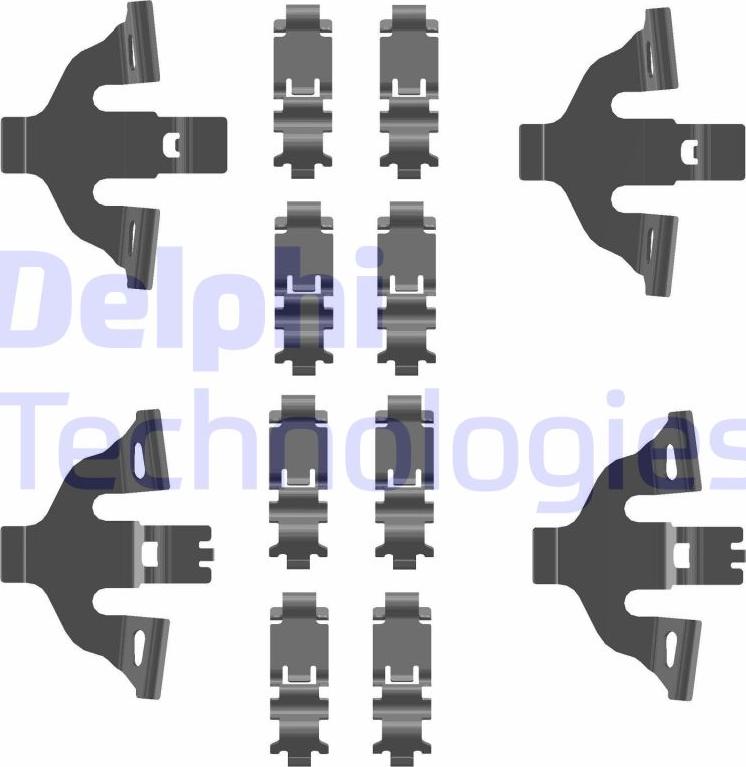 Delphi LX0781 - Комплектующие для колодок дискового тормоза abcparts.ee