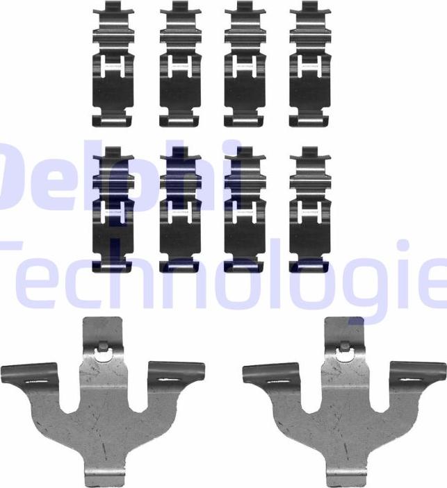 Delphi LX0724 - Комплектующие для колодок дискового тормоза abcparts.ee