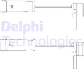 Delphi LZ0153 - Сигнализатор, износ тормозных колодок abcparts.ee