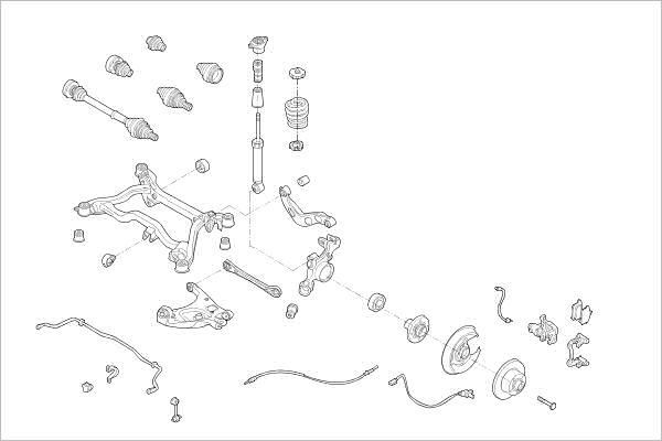 Delphi OE-AUDI-000017149-R - Подвеска колеса abcparts.ee