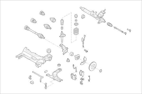 Delphi OE-GEEL-000015900-F - Подвеска колеса abcparts.ee