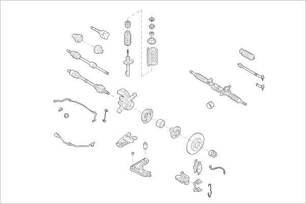 Delphi OE-FORD-000017177-F - Подвеска колеса abcparts.ee