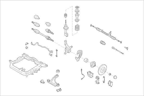 Delphi OE-OPEL-000017696-F - Подвеска колеса abcparts.ee