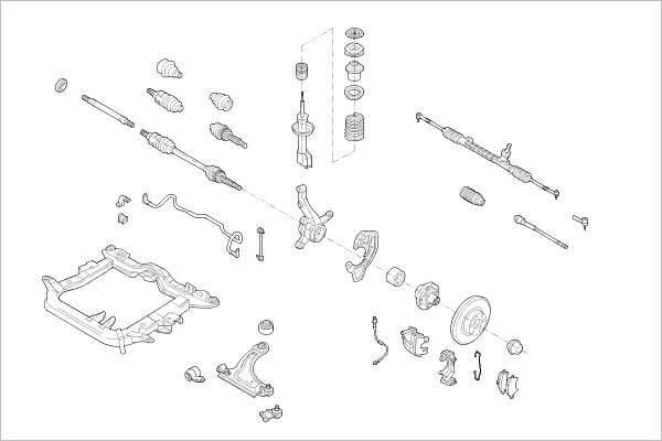 Delphi OE-OPEL-000017697-F - Подвеска колеса abcparts.ee
