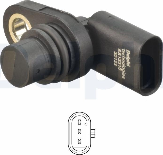 Delphi SS12310-11B1 - Датчик положения Распредвала abcparts.ee