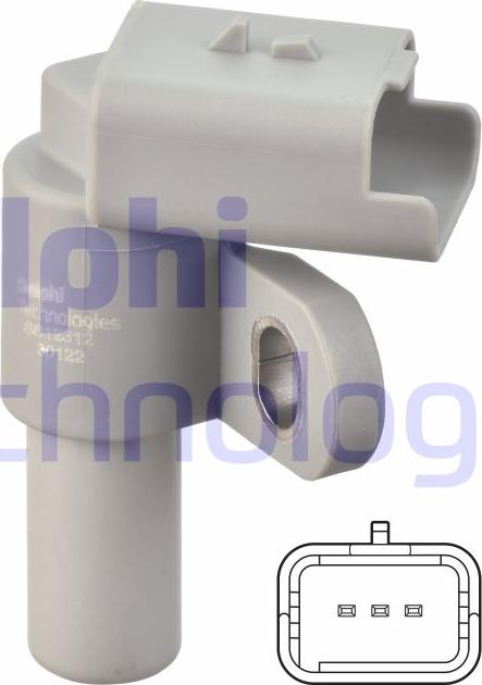 Delphi SS12312-12B1 - Датчик положения Распредвала abcparts.ee