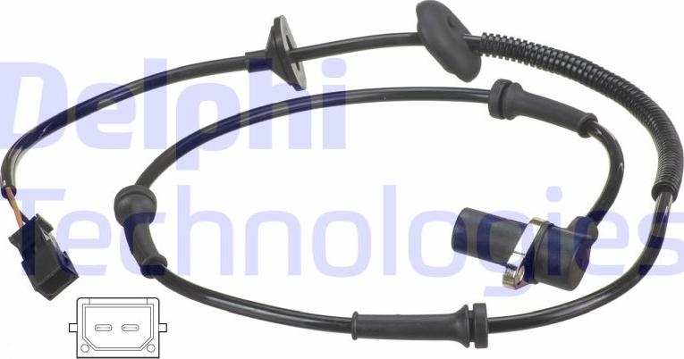 Delphi SS20605 - ABS датчик, частота вращения колеса abcparts.ee