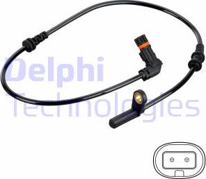 Delphi SS20797 - ABS датчик, частота вращения колеса abcparts.ee