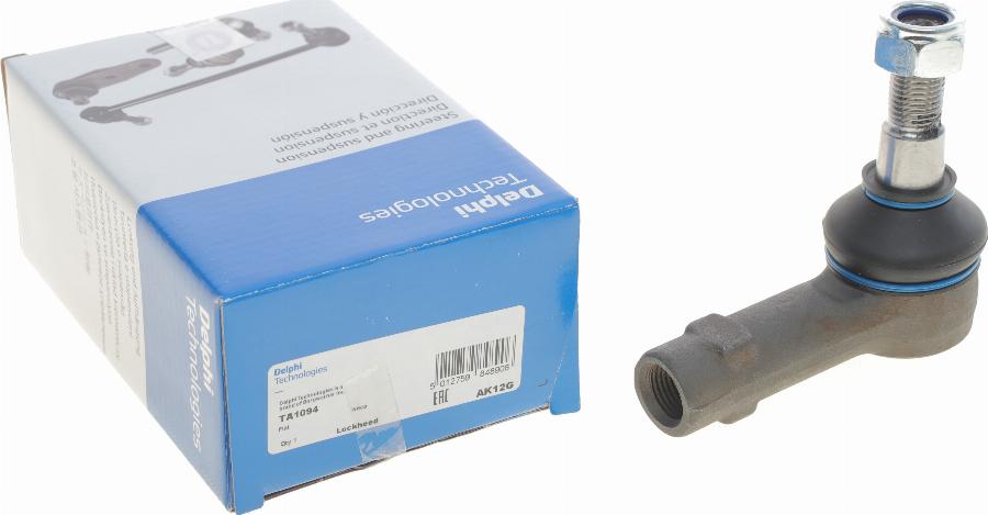 Delphi TA1094 - Наконечник рулевой тяги, шарнир abcparts.ee