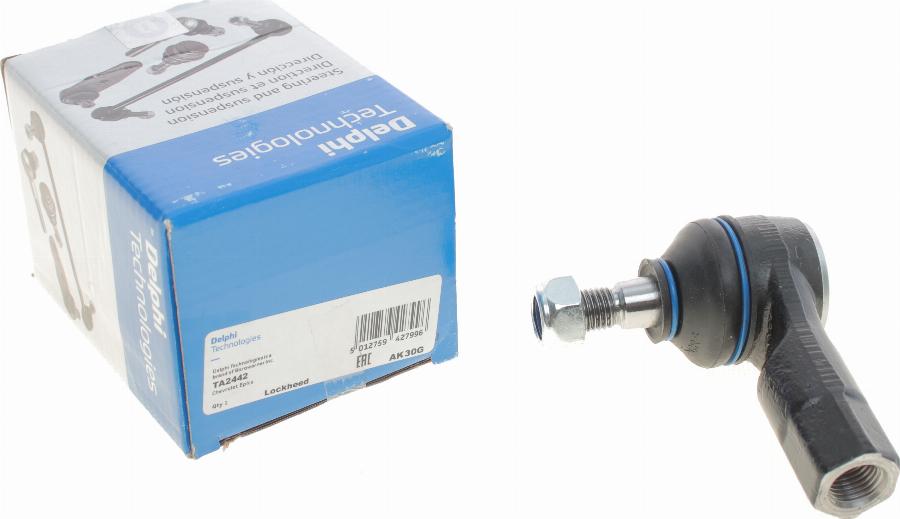 Delphi TA2442 - Наконечник рулевой тяги, шарнир abcparts.ee