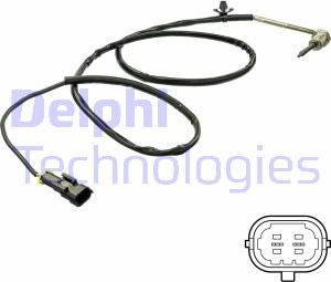 Delphi TS30163 - Датчик, температура выхлопных газов abcparts.ee