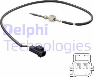 Delphi TS30206 - Датчик, температура выхлопных газов abcparts.ee