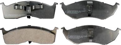 Denckermann B110865 - Тормозные колодки, дисковые, комплект abcparts.ee