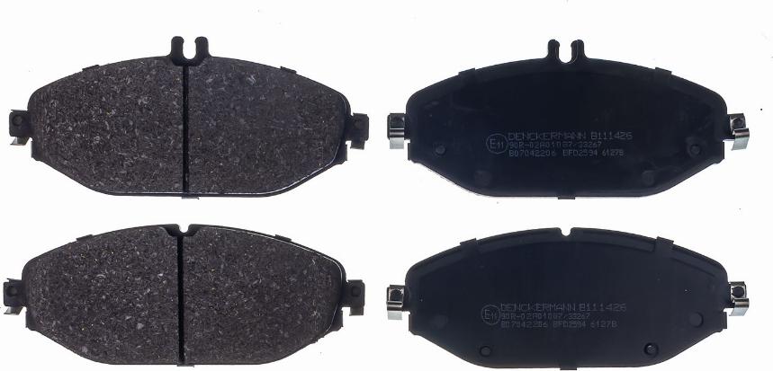 Denckermann B111426 - Тормозные колодки, дисковые, комплект abcparts.ee