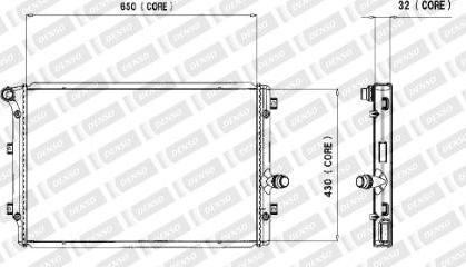 Denso A221-A316 - Радиатор, охлаждение двигателя abcparts.ee