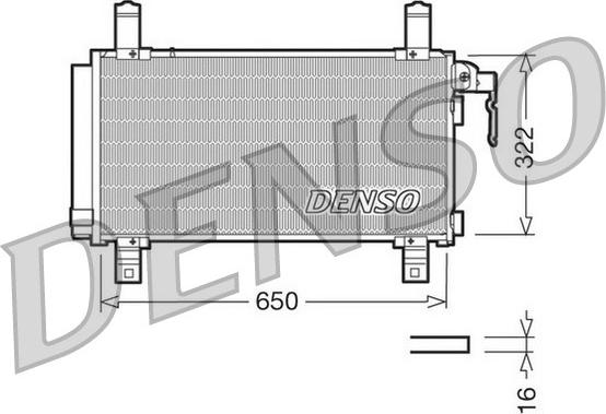 Denso DCN44006 - Конденсатор кондиционера abcparts.ee