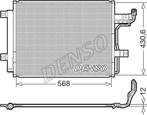 Denso DCN44019 - Конденсатор кондиционера abcparts.ee