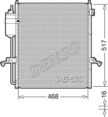 Denso DCN45004 - Конденсатор кондиционера abcparts.ee
