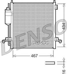 Denso DCN45001 - Конденсатор кондиционера abcparts.ee