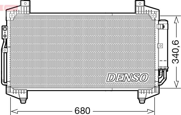 Denso DCN45014 - Конденсатор кондиционера abcparts.ee