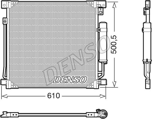 Denso DCN45013 - Конденсатор кондиционера abcparts.ee
