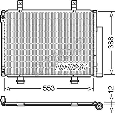 Denso DCN47007 - Конденсатор кондиционера abcparts.ee