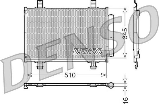 Denso DCN47010 - Конденсатор кондиционера abcparts.ee