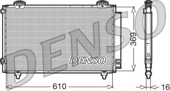 Denso DCN50008 - Конденсатор кондиционера abcparts.ee