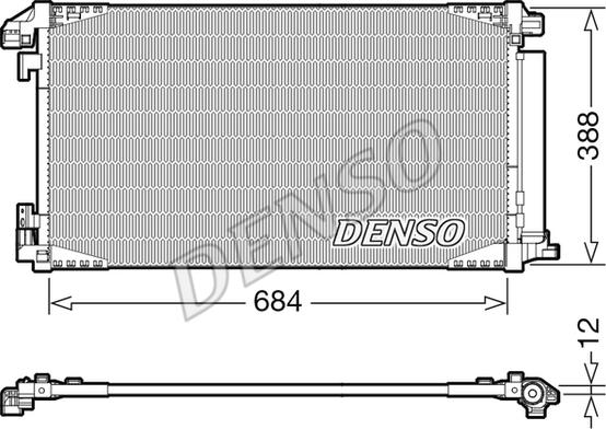 Denso DCN50119 - Конденсатор кондиционера abcparts.ee