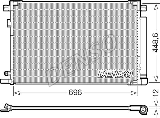 Denso DCN50128 - Конденсатор кондиционера abcparts.ee
