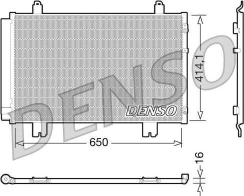 Denso DCN51009 - Конденсатор кондиционера abcparts.ee