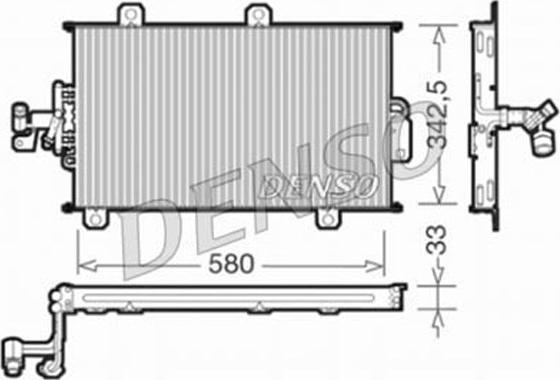 Denso DCN09140 - Конденсатор кондиционера abcparts.ee