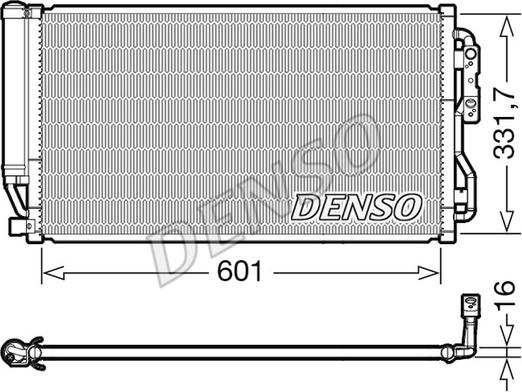 Denso DCN05035 - Конденсатор кондиционера abcparts.ee