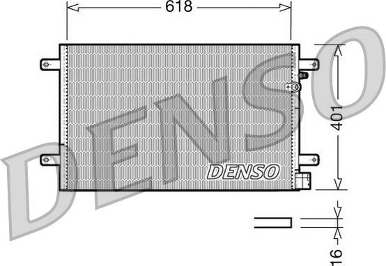 Denso DCN02006 - Конденсатор кондиционера abcparts.ee