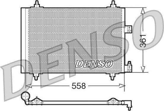 Denso DCN07005 - Конденсатор кондиционера abcparts.ee