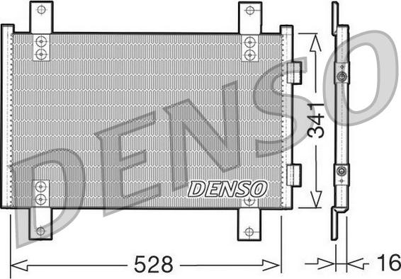 Denso DCN07001 - Конденсатор кондиционера abcparts.ee