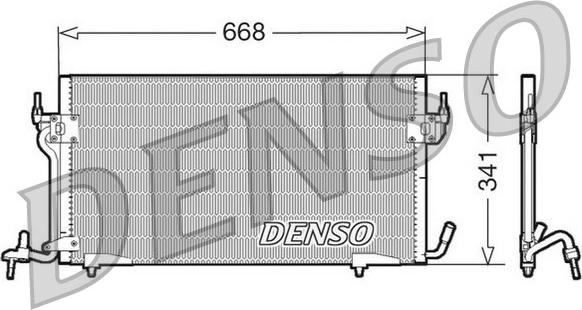 Denso DCN07010 - Конденсатор кондиционера abcparts.ee