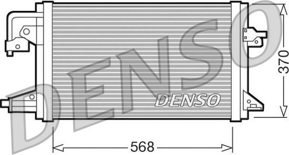 Denso DCN10001 - Конденсатор кондиционера abcparts.ee