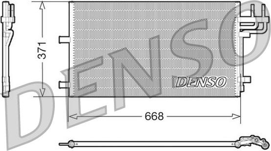 Denso DCN10007 - Конденсатор кондиционера abcparts.ee